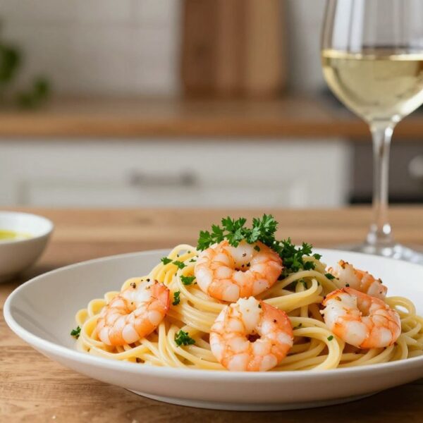 Najprostszy makaron z krewetkami – szybki przepis na efektowny obiad